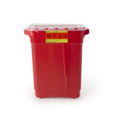 BD MULTI-PURPOSE SHARPS CONTAINER, 9 GALLON, 18-1/2 X 17-3/4 X 11-3/4 INCH, SOLD AS 8/CASE BD 305616