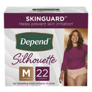DEPEND® SILHOUETTE® CLASSIC WOMEN'S UNDERWEAR, MEDIUM, PINK, SOLD AS 44/CASE KIMBERLY 51450