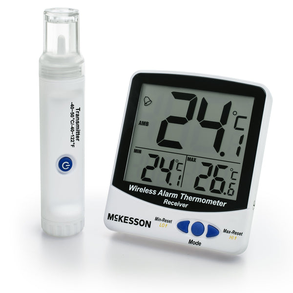 MCKESSON DIGITAL REFRIGERATOR / FREEZER THERMOMETER WITH ALARM, SOLD AS 1/BOX MCKESSON MCK895WRFT