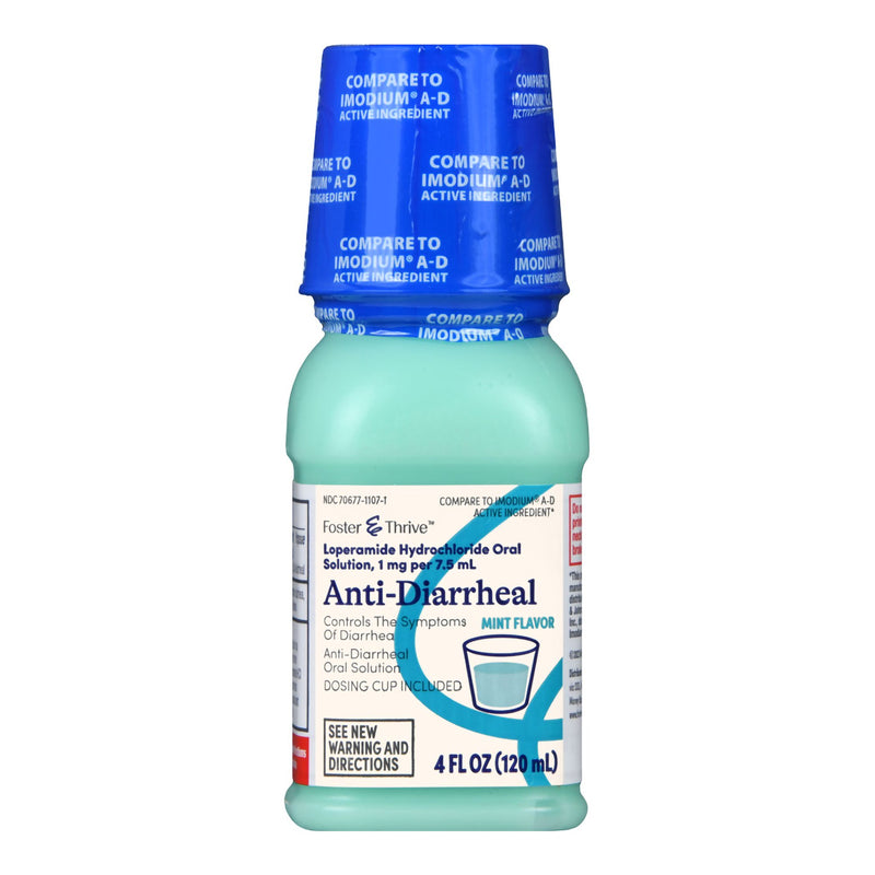 FOSTER & THRIVE™ ANTI-DIARRHEAL 1 MG PER 7.5 ML LOPERAMIDE ORAL SOLUTION, MINT, SOLD AS 1/EACH MCKESSON 70677110701