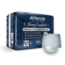 Attends® Sleep Comfort Premium Overnight Underwear, Small, 20 – 34 Inches, 80/CS