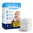 Attends Comfees Premium Baby Diapers, Unisex, Tab Closure, Size 2, 168/CS