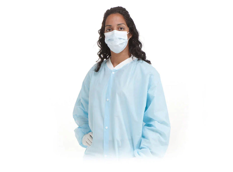 Amd Medicom Lab Coats Lab Coat Blu Xl 50/Cs -A8034