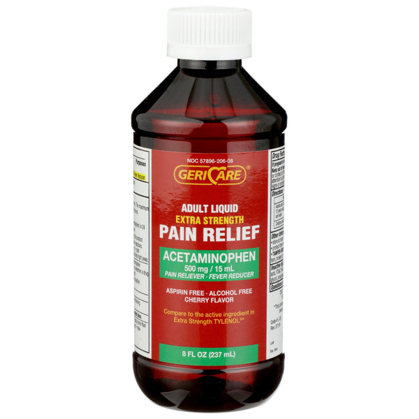 GERI-CARE® ACETAMINOPHEN PAIN RELIEF, 8 FL. OZ., SOLD AS 24/CASE GERI-CARE Q202-08-GCP