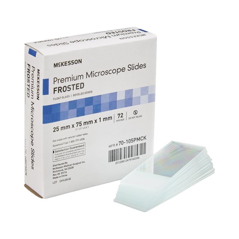 MCKESSON PREMIUM FROSTED MICROSCOPE SLIDE, 25 X 75 MM, SOLD AS 72/BOX MCKESSON 70-105PMCK