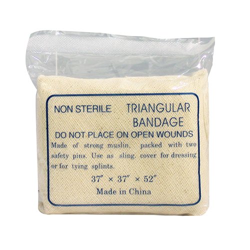 DUKAL TRIANGULAR BANDAGE, 37 X 37 X 52 INCH, SOLD AS 12/BAG DUKAL TB37