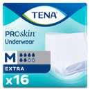 TENA® PROSKIN™ EXTRA ABSORBENT UNDERWEAR, MEDIUM, SOLD AS 16/BAG ESSITY 72232