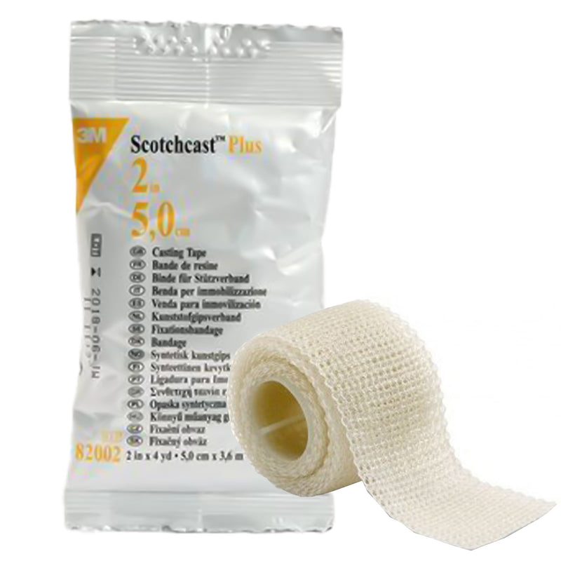 3M™ SCOTCHCAST™ PLUS WHITE CAST TAPE, 2 INCH X 4 YARD, SOLD AS 1/ROLL SOLVENTUM 82002