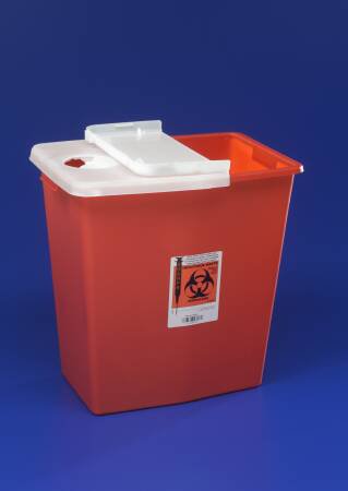 SHARPSAFETY™ MULTI-PURPOSE SHARPS CONTAINER, 12 GALLON, 18¾ X 18¼ X 12¾ INCH, SOLD AS 1/EACH CARDINAL 8936SA