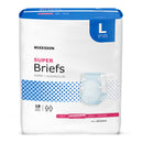 MCKESSON SUPER MODERATE ABSORBENCY INCONTINENCE BRIEFS, LARGE, SOLD AS 18/BAG MCKESSON BR30644