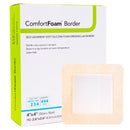 COMFORTFOAM™ BORDER SILICONE FOAM DRESSING, 4 X 4 INCH, SOLD AS 10/BOX DERMARITE 00317E