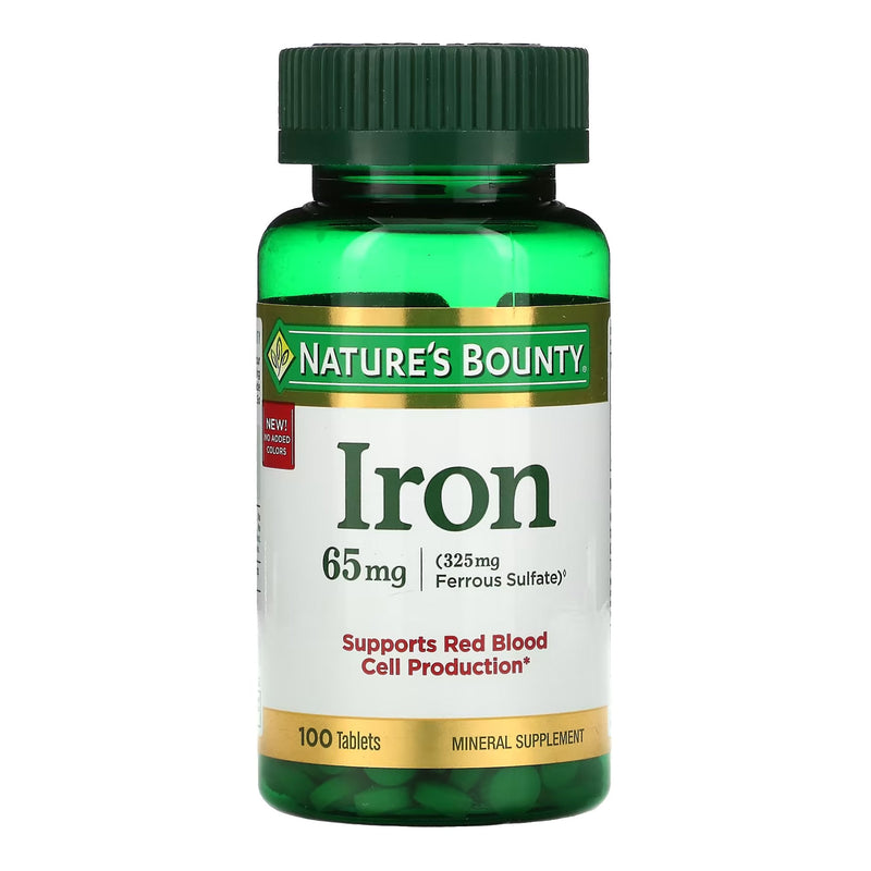 NATURE'S BOUNTY® IRON MINERAL SUPPLEMENT, SOLD AS 1/BOTTLE US 07431241383