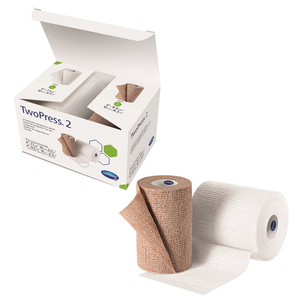TWOPRESS® 2 SELF-ADHERENT CLOSURE TWO-LAYER COMPRESSION BANDAGE SYSTEM, SOLD AS 8/CASE HARTMANN 931687