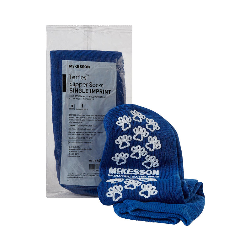 MCKESSON TERRIES™ SLIPPER SOCKS, BARIATRIC / X-WIDE, SOLD AS 48/CASE MCKESSON 40-1099