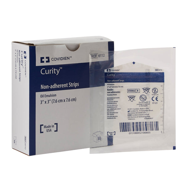 CURITY™ OIL EMULSION IMPREGNATED DRESSING, 3 X 3 INCH, SOLD AS 50/BOX CARDINAL 6112