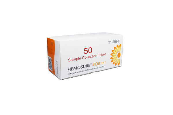 HEMOSURE® IFOBT FECAL SAMPLE COLLECTION TUBES, SOLD AS 1/BOX HEMOSURE T1-TB50