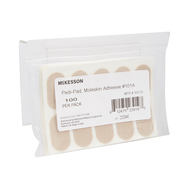 McKesson Pedi-Pad Beige Protective Pad, Size 101-A 100/PACK -30125