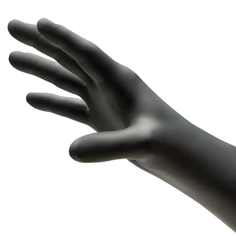 NitriDerm® Ultra Black Nitrile Exam Glove, Extra Small, Black