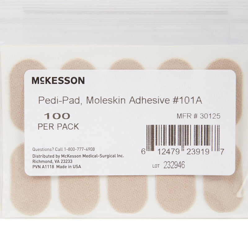 McKesson Pedi-Pad Beige Protective Pad, Size 101-A 100/PACK -30125