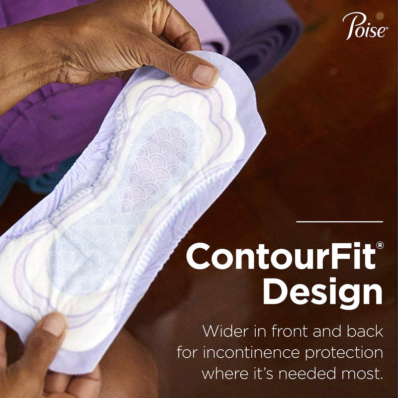 Poise Bladder Control Pads, Adult Women, Moderate Absorbency, Disposable, 12.4" Length 96/CASE -19566