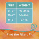 DIAPER, PAMPERS EASY UPS GIRL2T/3T (25/PK 4PK/CS), 100/CS