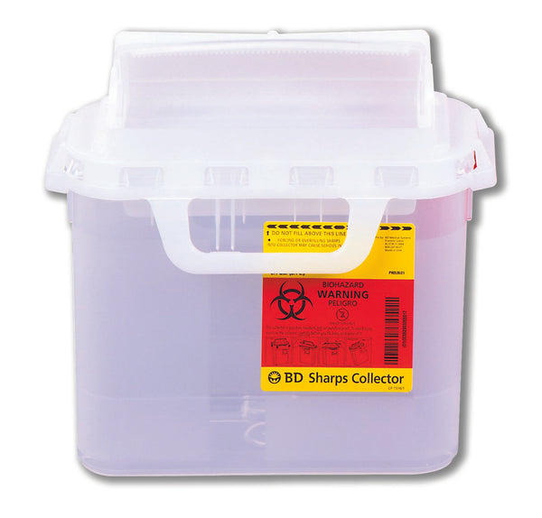 BD™ SHARPS CONTAINER, 5.4 QUART, 11-7/10 X 16-3/5 X 4-1/2 INCH, SOLD AS 1/EACH BD 305444