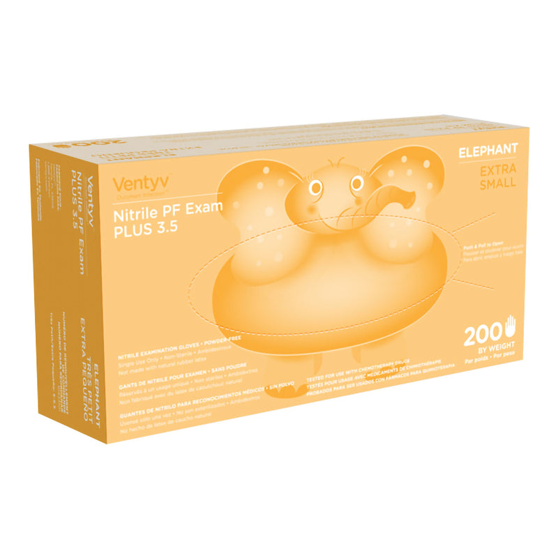 VENTYV™ PLUS 3.5 ELEPHANT NITRILE EXAM GLOVE, EXTRA SMALL, VIOLET, SOLD AS 2000/CASE VENTYV 10333101