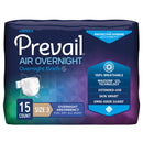 PREVAIL AIR™ OVERNIGHT BRIEFS OVERNIGHT ABSORBENCY, SIZE 3, SOLD AS 15/BAG FIRST NGX-014