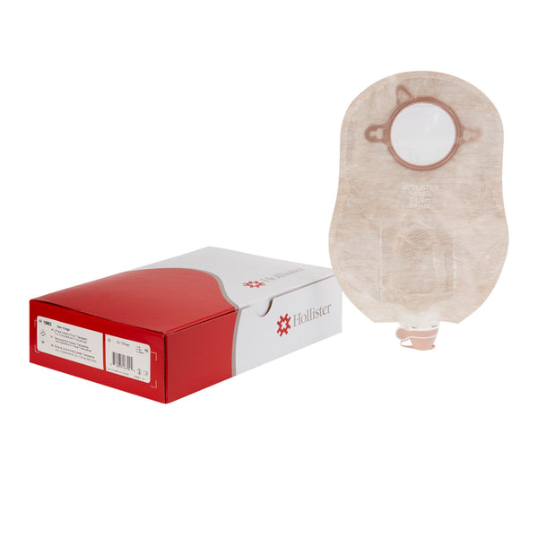 NEW IMAGE™ TWO-PIECE TRANSPARENT UROSTOMY POUCH, 57 MM FLANGE, RED MATCH, SOLD AS 10/BOX HOLLISTER 18903