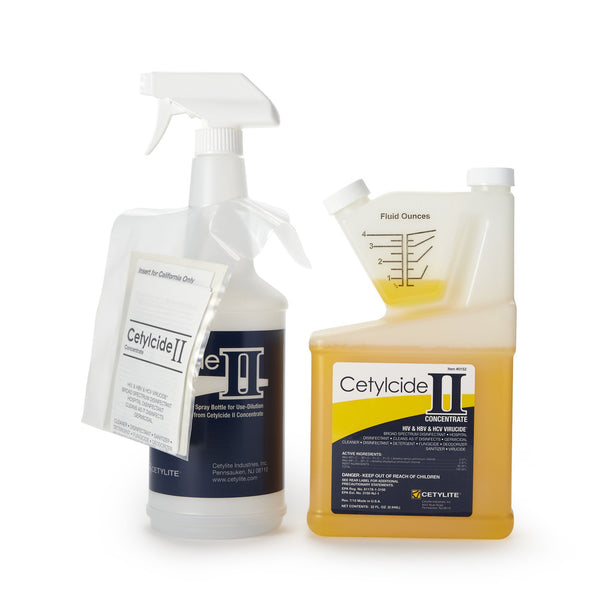 CETYLCIDE-II® SURFACE DISINFECTANT CONCENTRATE, 32 OZ., SOLD AS 6/CASE CETYLITE 0152
