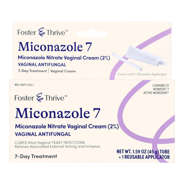 FOSTER & THRIVE™ MICONAZOLE 7 VAGINAL CREAM (2%) WITH REUSABLE APPLICATOR, SOLD AS 1/EACH MCKESSON 70677122201