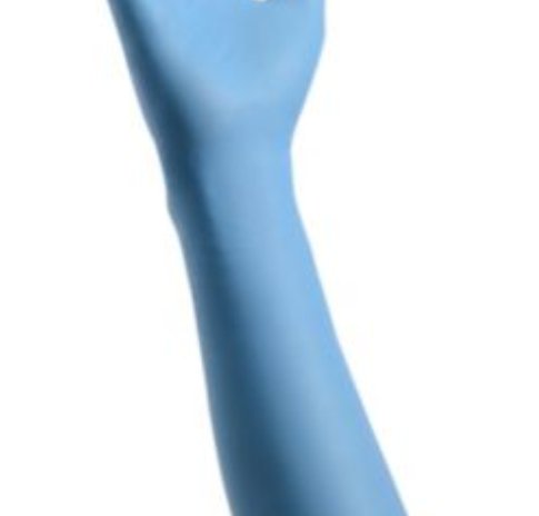 CARDINAL HEALTH™ DECONTAMINATION EXTENDED CUFF LENGTH EXAM GLOVE, MEDIUM, BLUE, SOLD AS 50/BOX CARDINAL 88NDM