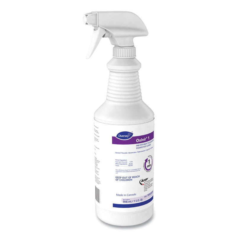 OXIVIR® 1 RTU SURFACE DISINFECTANT CLEANER, SPRAY BOTTLE, 1 QT., SOLD AS 1/EACH LAGASSE DVO100850916