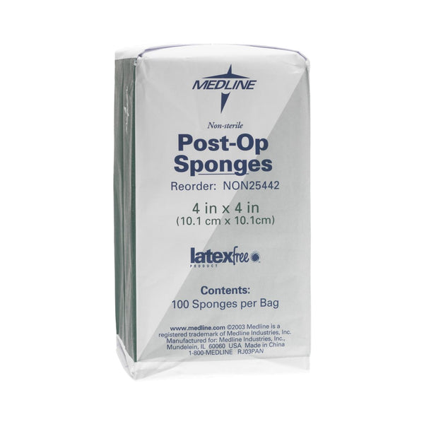 MEDLINE NONWOVEN SPONGE, 4 X 4 INCH, SOLD AS 20/CASE MEDLINE NON25442