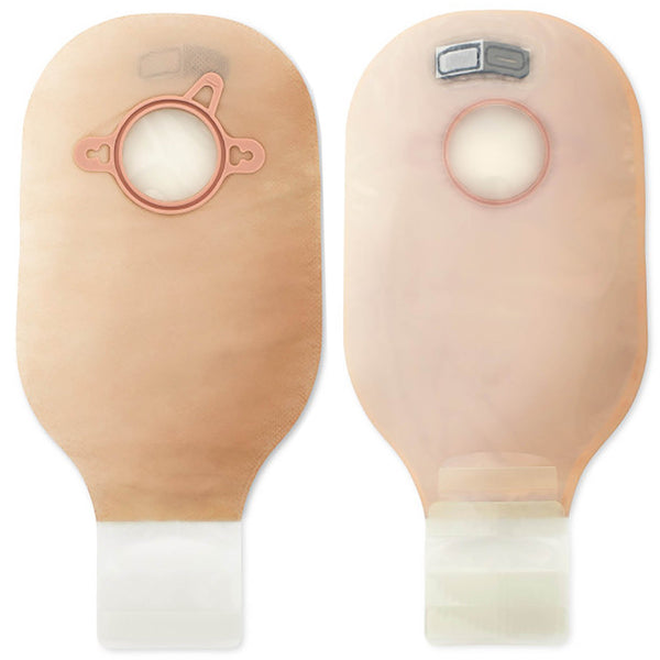 NEW IMAGE™ 2-PIECE TRANSPARENT COLOSTOMY POUCH, PRE-CUT TO FIT 57 MM, RED MATCH, SOLD AS 10/BOX HOLLISTER 18193