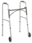 DRIVE™ DUAL RELEASE FOLDING WALKER WITH WHEELS, SOLD AS 1/EACH DRIVE 10244-4