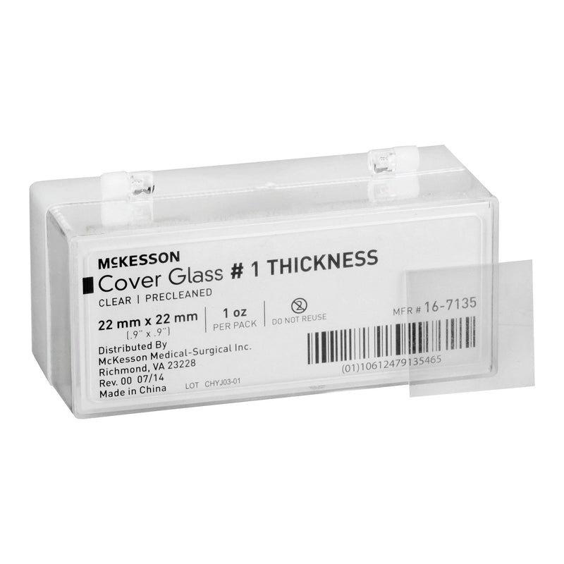 MCKESSON COVER GLASS, 22 X 22 MM, SOLD AS 10/BOX MCKESSON 16-7135