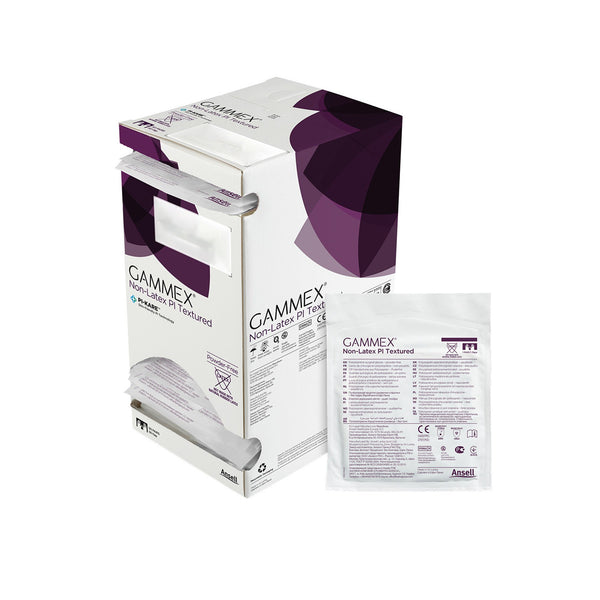 GAMMEX® NON-LATEX PI TEXTURED POLYISOPRENE SURGICAL GLOVE, SIZE 6, WHITE, SOLD AS 50/BOX ANSELL 20688260