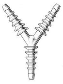 BUSSE HOSPITAL DISPOSABLES TUBING CONNECTOR, SOLD AS 15/BOX BUSSE 509