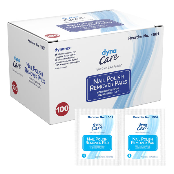 DYNAREX® NAIL POLISH REMOVER PADS, SOLD AS 100/BOX DYNAREX 1501