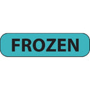 LABEL FROZEN STD BLUE/BLK666/EA 1-7/16 X 3/8-5 EA MIN-, 1/EA