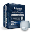 Attends® Sleep Comfort Premium Overnight Underwear, 2X-Large, 68 – 80 Inches, 40/CS