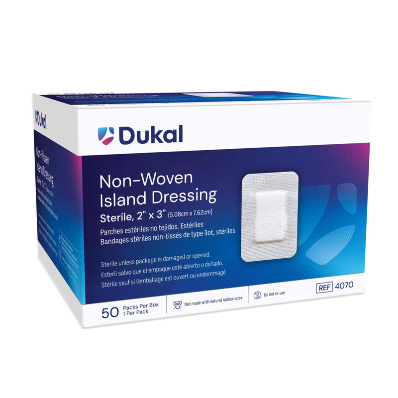 DUKAL ISLAND DRESSING WITH BORDER, 2 X 3 INCH, SOLD AS 400/CASE DUKAL 4070