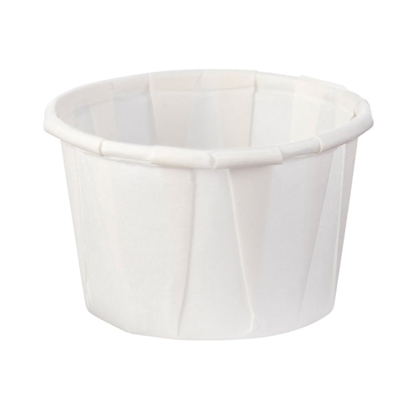 Solo Souffle Cup, White, Paper, 1-ounce capacity 5000/CASE -100-2050
