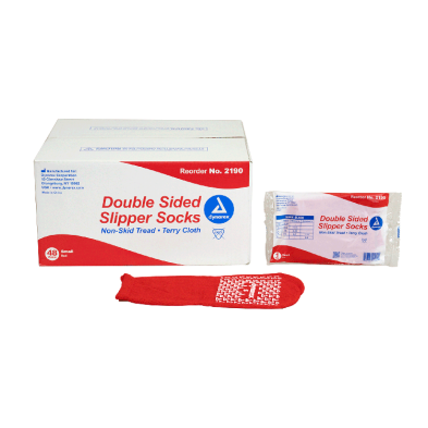 SLIPPER SOCKS, DOUBLE-SIDED, SMALL, 48/CS, SOLD AS CASE DYNAREX 10000058