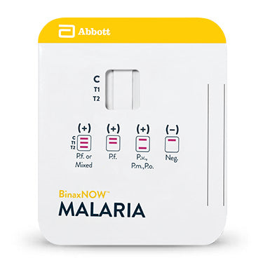 MALARIA TEST KIT, RESULTS IN 15 MINUTES, 25 TEST/KT, SOLD AS KIT ABBOTT 10000540