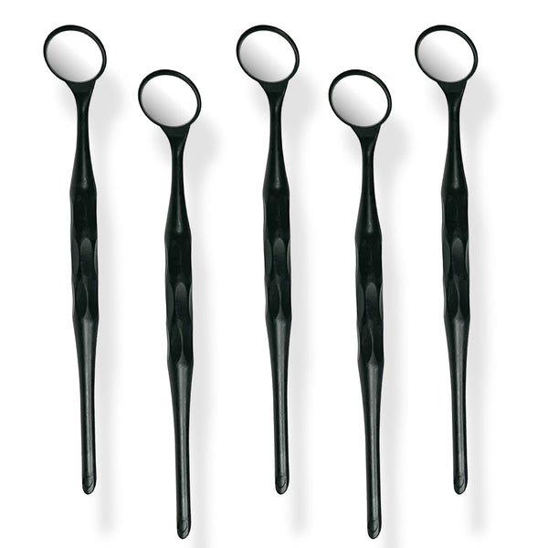 5 Pieces Dental Autoclavable Disposable Mouth Mirror Black -ORAL32 - Osung USA
