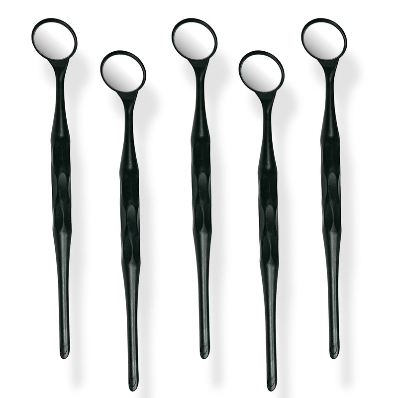 5 Pieces Dental Autoclavable Disposable Mouth Mirror Black -ORAL32 - Osung USA