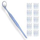50 Pieces Dental Autoclavable Double Sided Disposable Mouth Mirror Blue -ORAL32 - Osung USA
