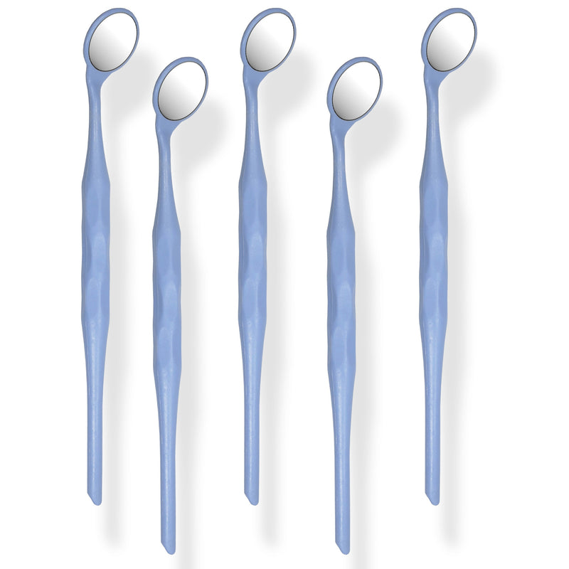 5 Pieces Dental Autoclavable Double Sided Disposable Mouth Mirror Blue -ORAL32 - Osung USA
